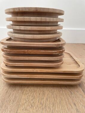 IKEA 365+ Bamboo Multi-Size Lid Lot